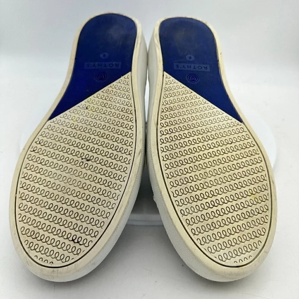 Rothys The Original Slip On Sneaker Bright White Women Comfort Shoes Size 8